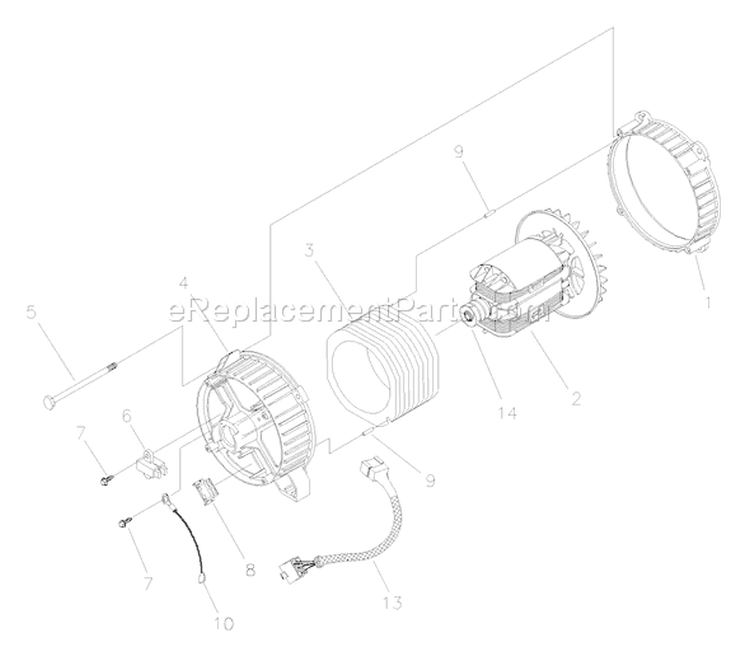 Page A Diagram and Parts List for 030238-0  Briggs and Stratton Generator